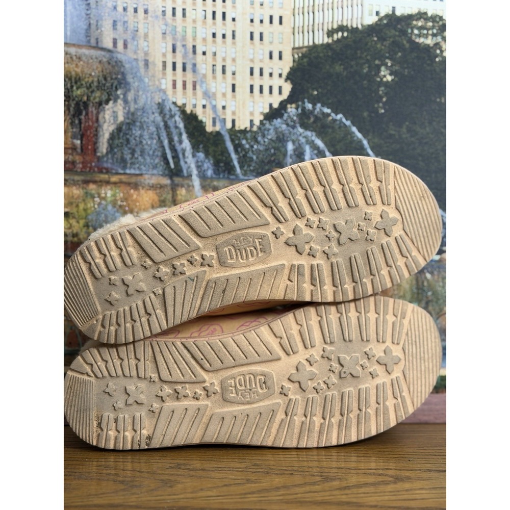 HEY DUDE Wendy Slip X Sweethearts Comfort Pink Mules Shoes RARE Women's Size 9 - Picture 7 of 11